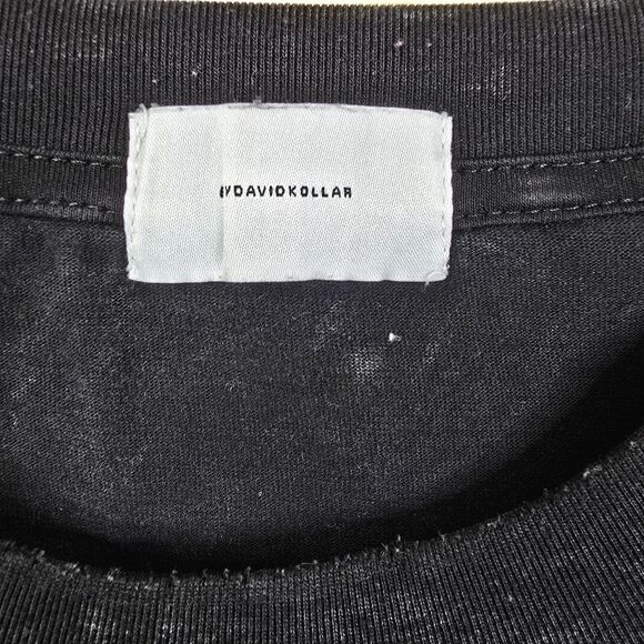 By David Kollar Oversized Pigment Wash Smoke Black SS Crewneck Tee XXXL - Picture 4 of 5